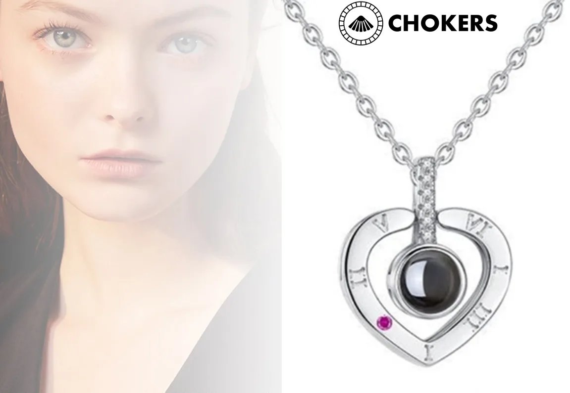 Colgante de corazón en plata "100 maneras de decir te amo" - Imagen 6